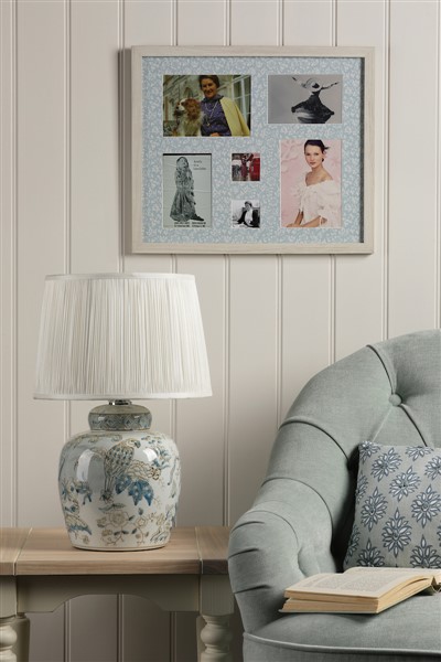 (image for) Laura Ashley Elizabeth Ceramic Table Lamp With Bird Print Design Base Only